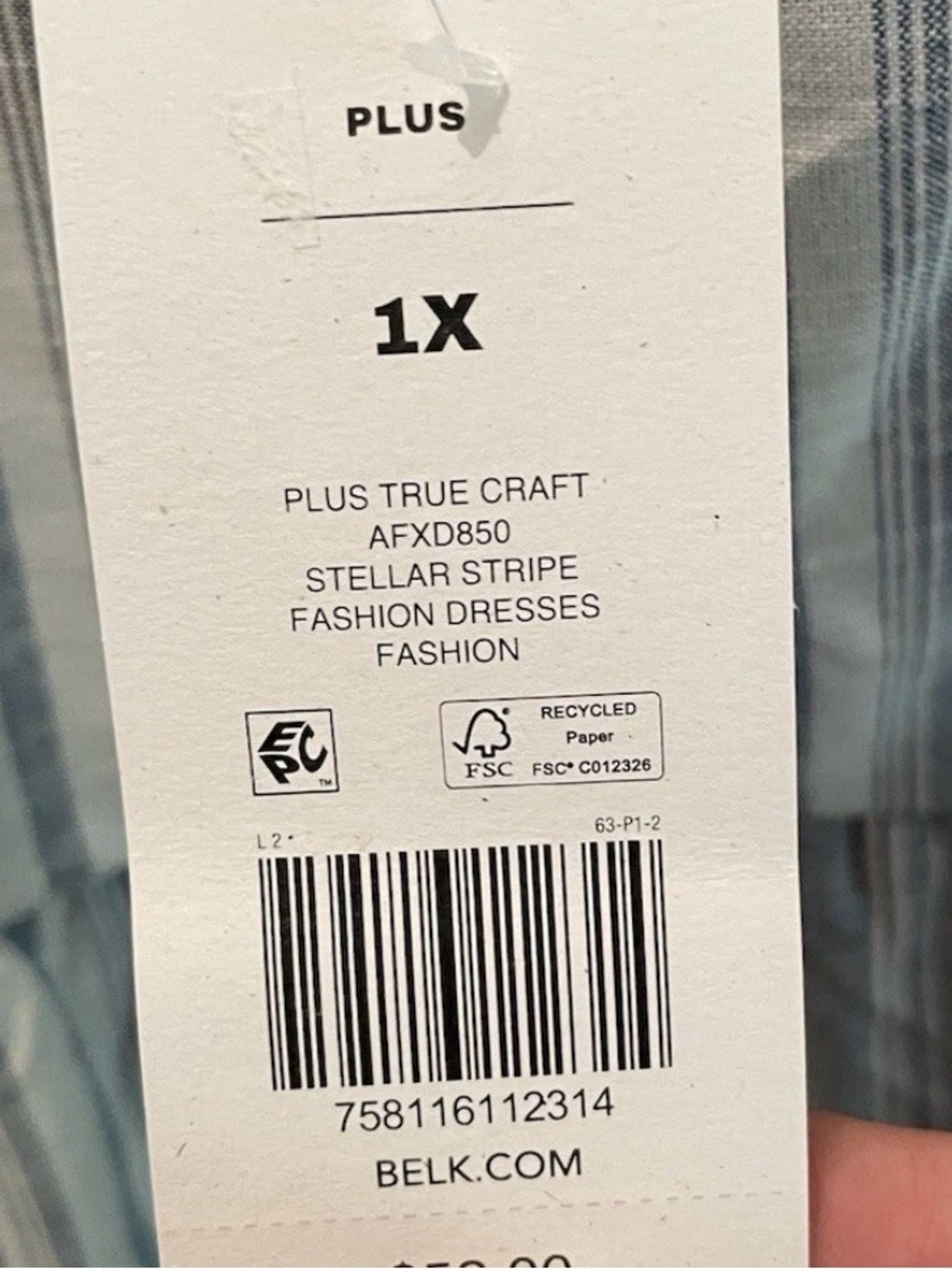 True Craft Comfy Summer Sun Dress NWT 1X - Picture 5 of 7